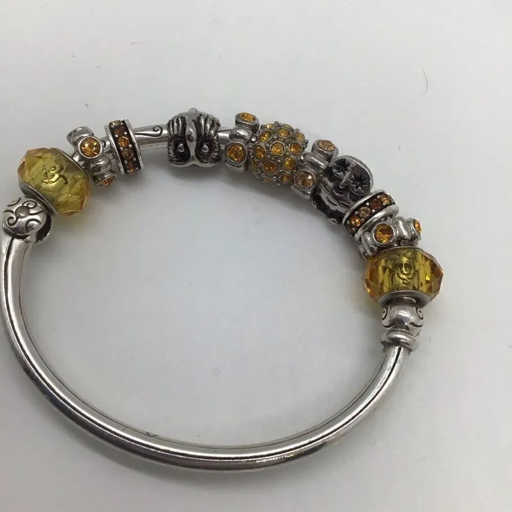 Brighton Beaded Bangle Bracelet w/ Owls